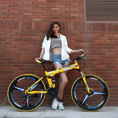 BeGasso 26 Inch Cycle Adult Foldable Mountain Bike Bicycle Racing Disc Brakes