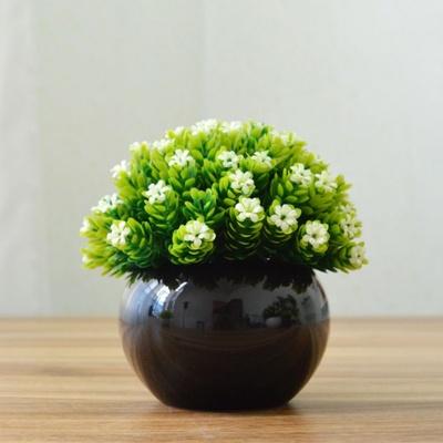 Artificial Floral plants in Round pot - Home decoration - mishiKart