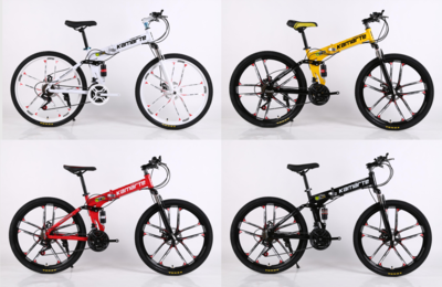 BeGasso 26 Inch Cycle Adult Foldable Mountain Bike Bicycle Racing Disc Brakes