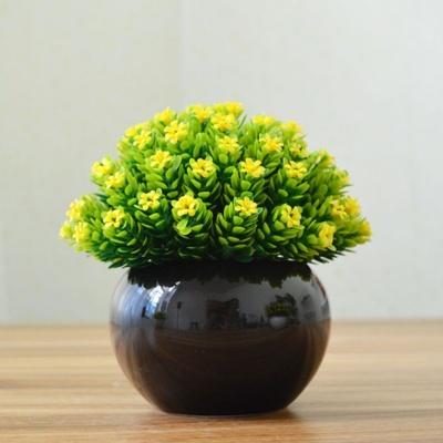 Artificial Floral plants in Round pot - Home decoration - mishiKart