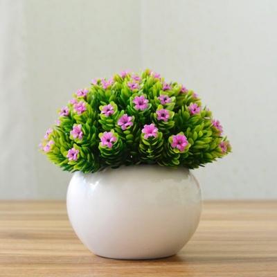 Artificial Floral plants in Round pot - Home decoration - mishiKart