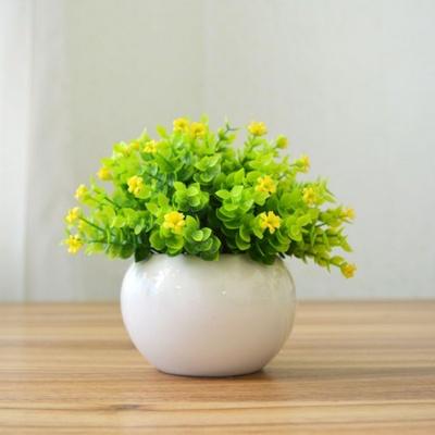 Artificial Floral plants in Round pot - Home decoration - mishiKart