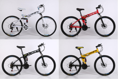 BeGasso 26 Inch Cycle Adult Foldable Mountain Bike Bicycle Racing Disc Brakes