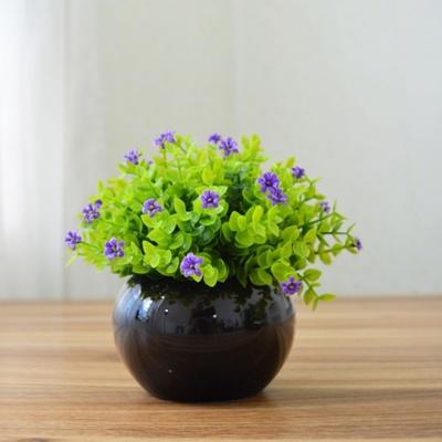 Artificial Floral plants in Round pot - Home decoration - mishiKart