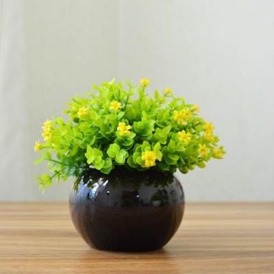 Artificial Floral plants in Round pot - Home decoration - mishiKart