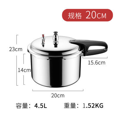 Pressure Cooker with Induction Base Gas Cooker