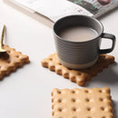Biscuit Shape Wooden Coasters For Home Table