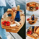 Outdoor Folding Wine Table Fruit Snack Tray