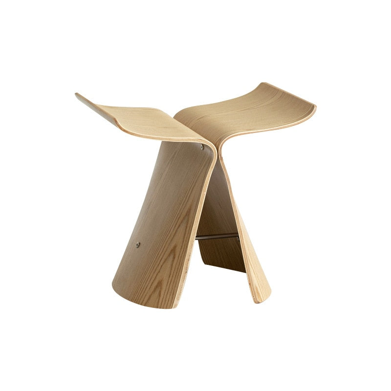 Solid Wood Butterfly Stool