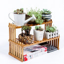 Bamboo Flower Stand Garden Organizer