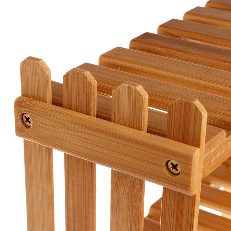 Bamboo Flower Stand Garden Organizer