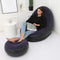 Inflatable Lazy Sofa Couch Chair with Footstool