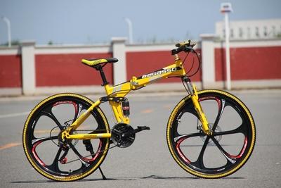 BeGasso 26 Inch Cycle Adult Foldable Mountain Bike Bicycle Racing Disc Brakes