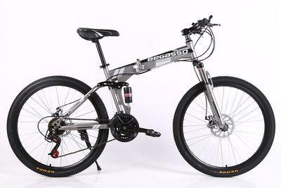 BeGasso 26 Inch Cycle Adult Foldable Mountain Bike Bicycle Racing Disc Brakes