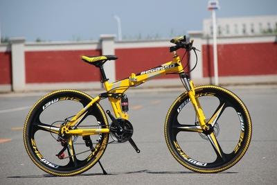 BeGasso 26 Inch Cycle Adult Foldable Mountain Bike Bicycle Racing Disc Brakes