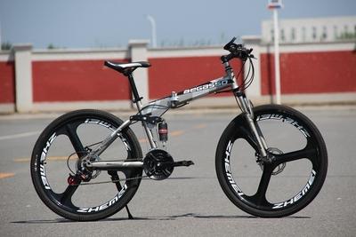 BeGasso 26 Inch Cycle Adult Foldable Mountain Bike Bicycle Racing Disc Brakes