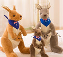 Kangaroo plush toy cute mother and child - mishiKart