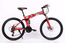 BeGasso 24 Inch Cycle Adult Foldable Mountain Bike Bicycle Racing Disc Brakes