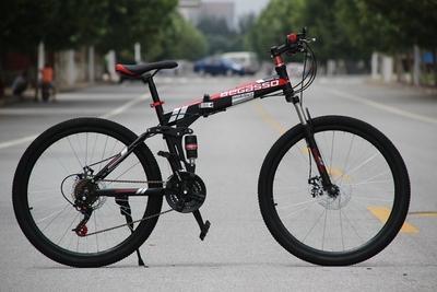 BeGasso 26 Inch Cycle Adult Foldable Mountain Bike Bicycle Racing Disc Brakes