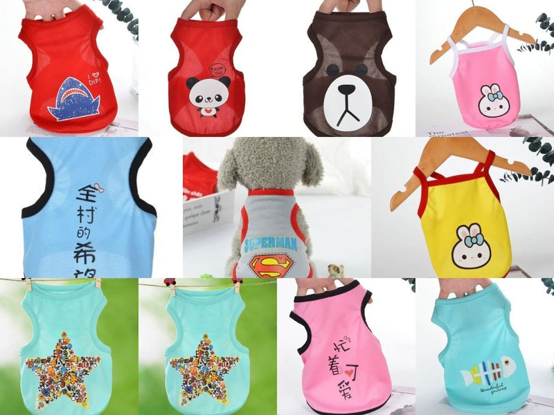 Pack of 5 - Puppy Kitty Summer Clothing - mishiKart